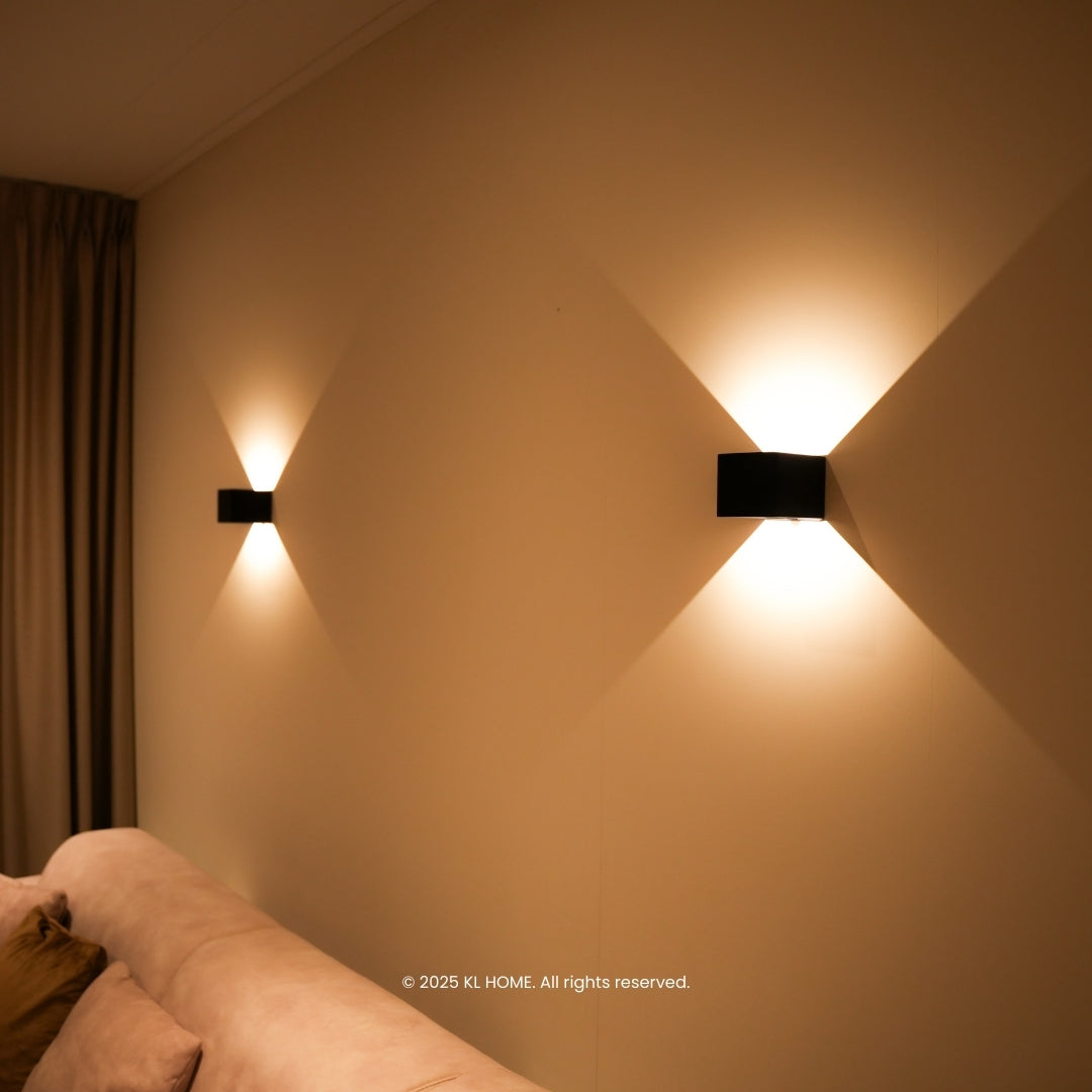 LED cube wall lamp | Rechargeable
