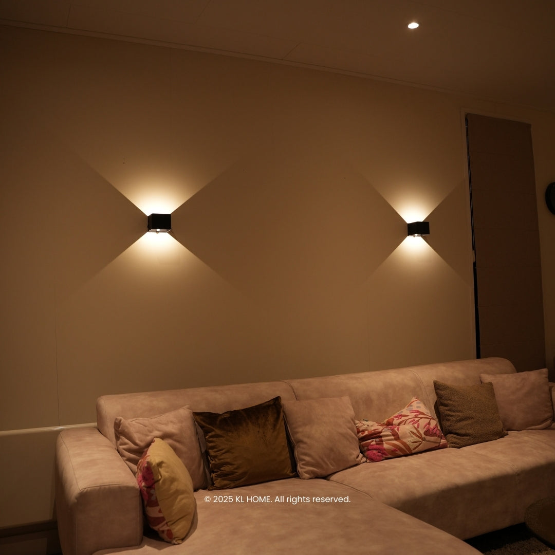 LED cube wall lamp | Rechargeable