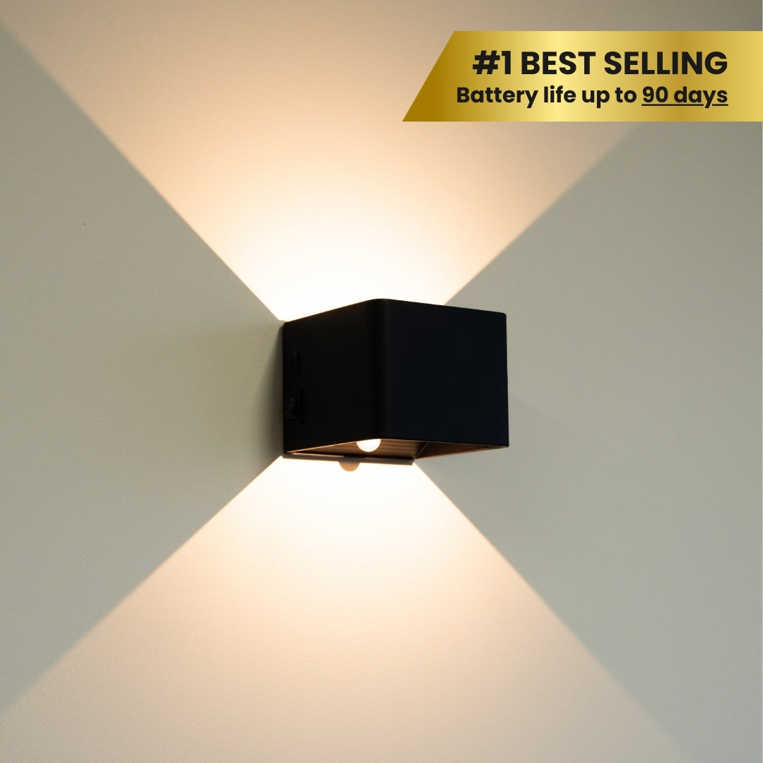 LED cube wall lamp | Rechargeable