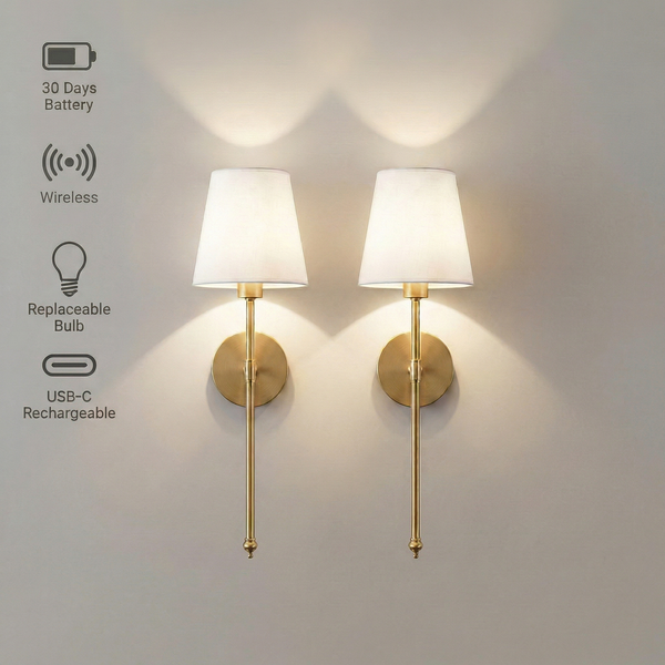 SCONE WANDLEUCHTE | PREMIUM WIRELESS | 2ER-SET