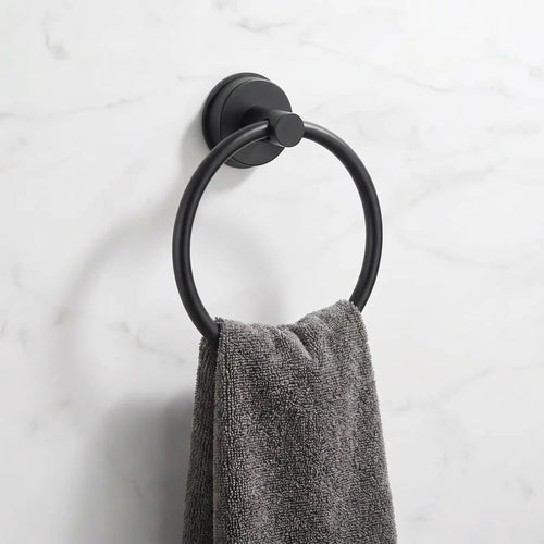 Suction cup towel ring