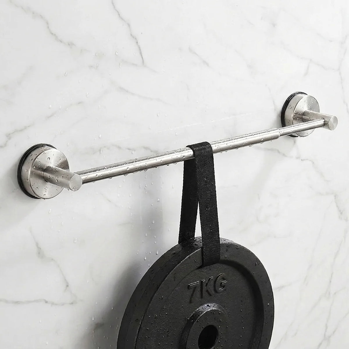 SUCTIONCUP TOWEL BAR | STAINLESS STEEL