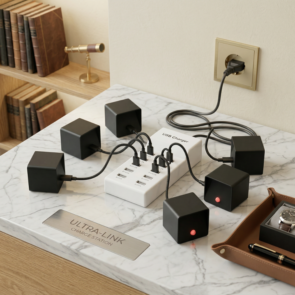 MultiCharge 10-porters | 5V USB-dokk (US-plugg)